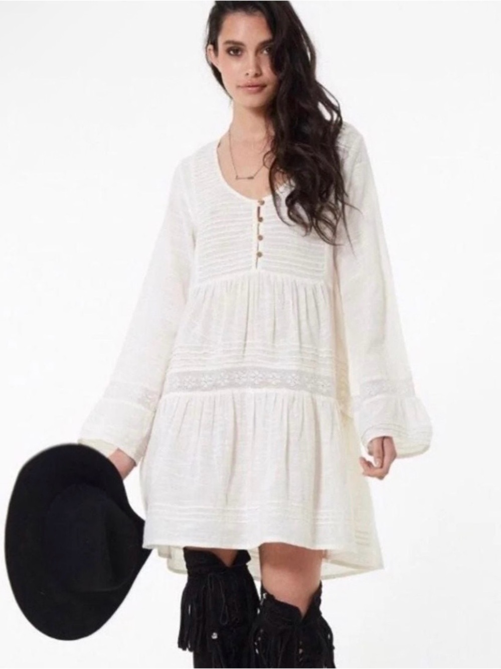 EUC Vintage Spell Kamala Throw on Tunic Dress